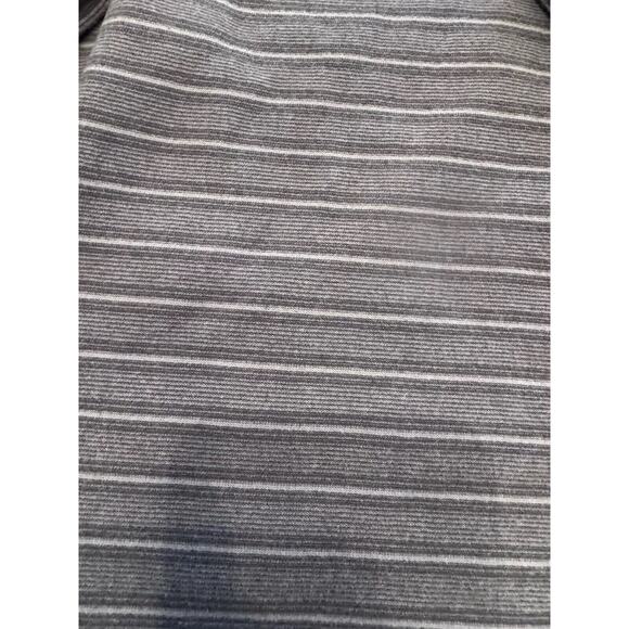 PATAGONIA Striped Fleece Pull Over Kids XXL Base Layer 1/4 Zip Mock Neck Gray - Picture 13 of 13